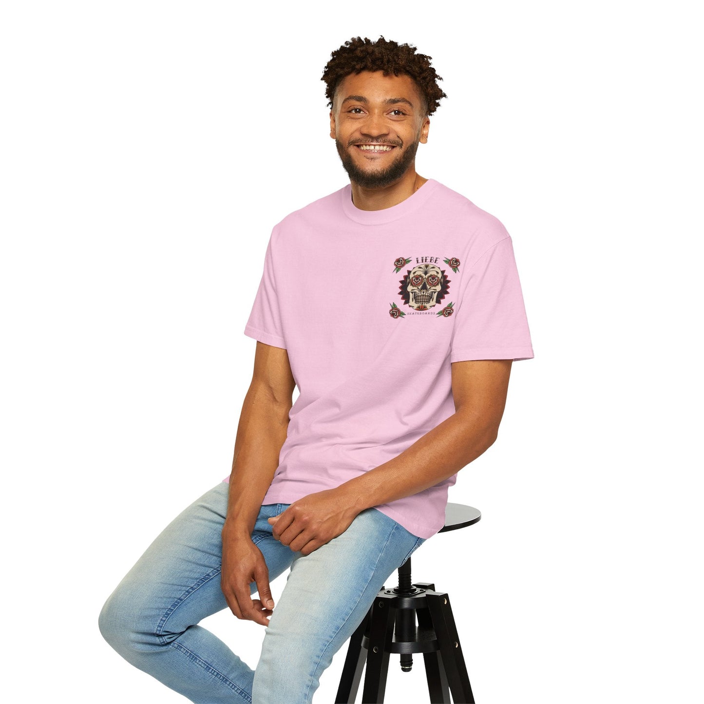 Liebe Calavera Rosa T-Shirt