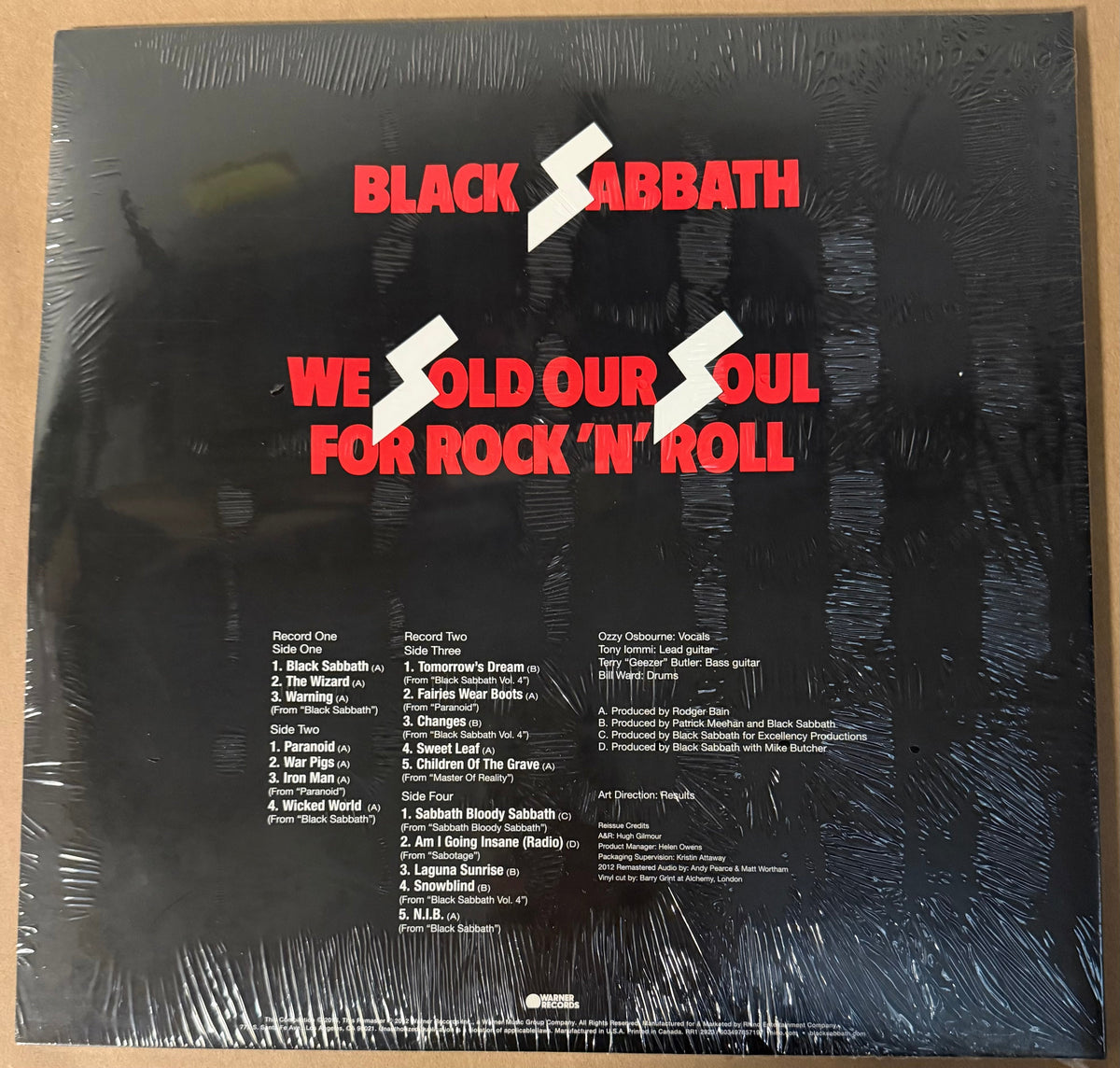 BLACK SABBATH – We Sold Our Soul For Rock 'N' Roll [180G] 2x Vinyl LP Record