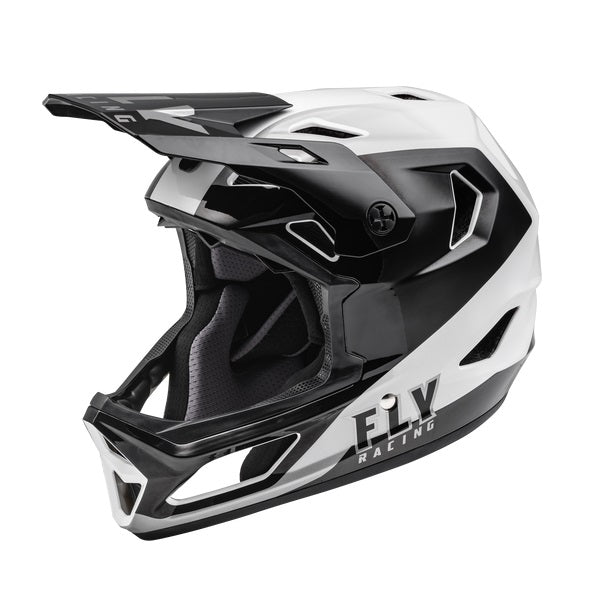 Fly Racing Rayce Full Face Helmet - Black/White - Bow Shock Marketplace