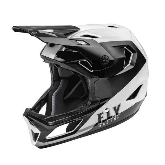 Fly Racing Rayce Full Face Helmet - Black/White - Bow Shock Marketplace