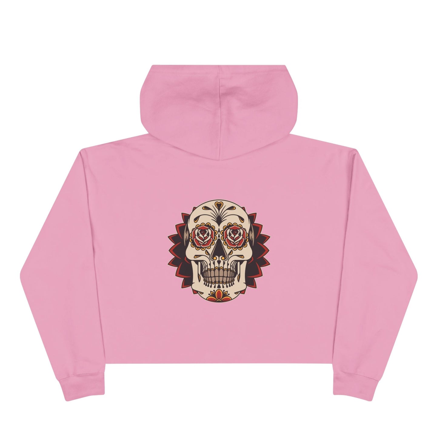 Liebe Calavera Rosa Crop Hoodie