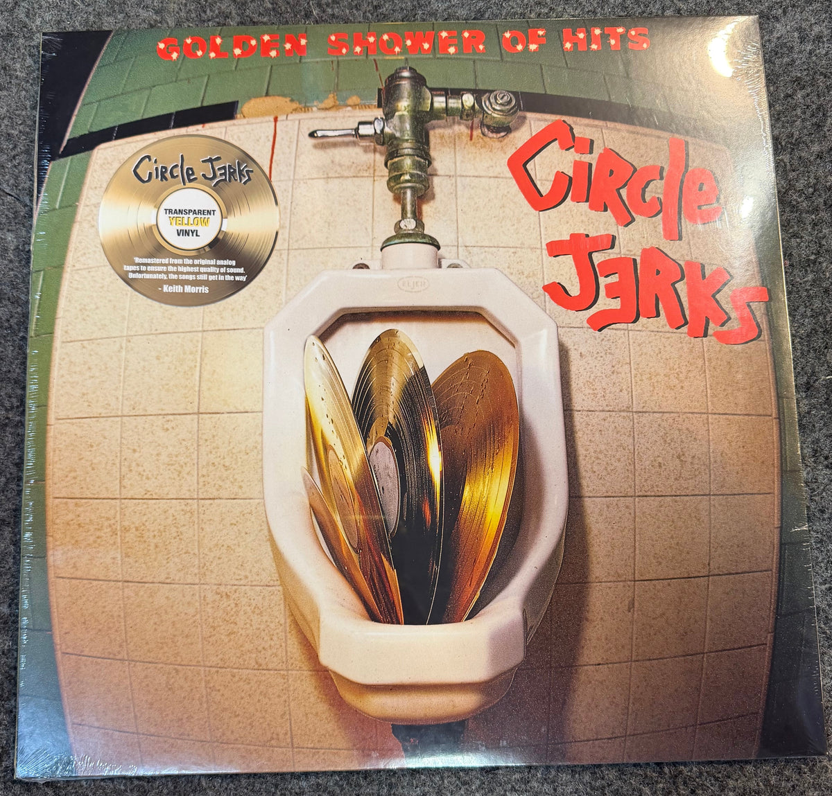 Circle Jerks - Golden Shower Of Hits [Transparent Yellow] Vinyl LP Record