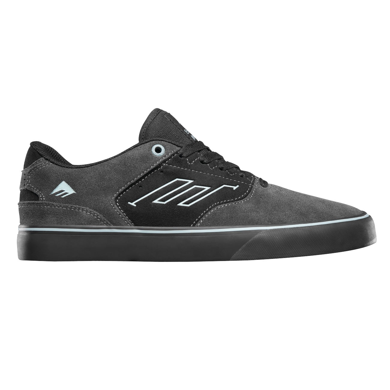 Emerica Shoes The Low Vulc - Grey/Black/Blue - Bow Shock Marketplace