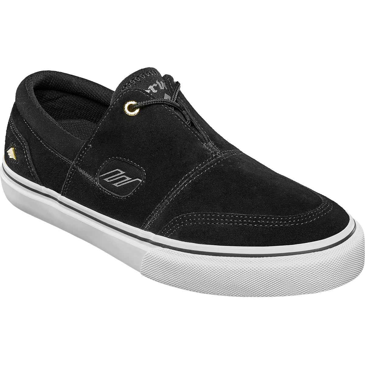 Emerica Shoes Servold - Black/White/Gold - Bow Shock Marketplace