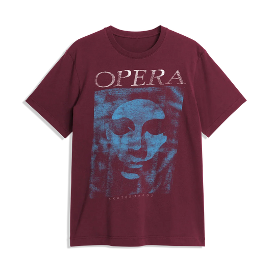 Opera Mask Vintage Sport Dark Maroon Premium S/s Shirt