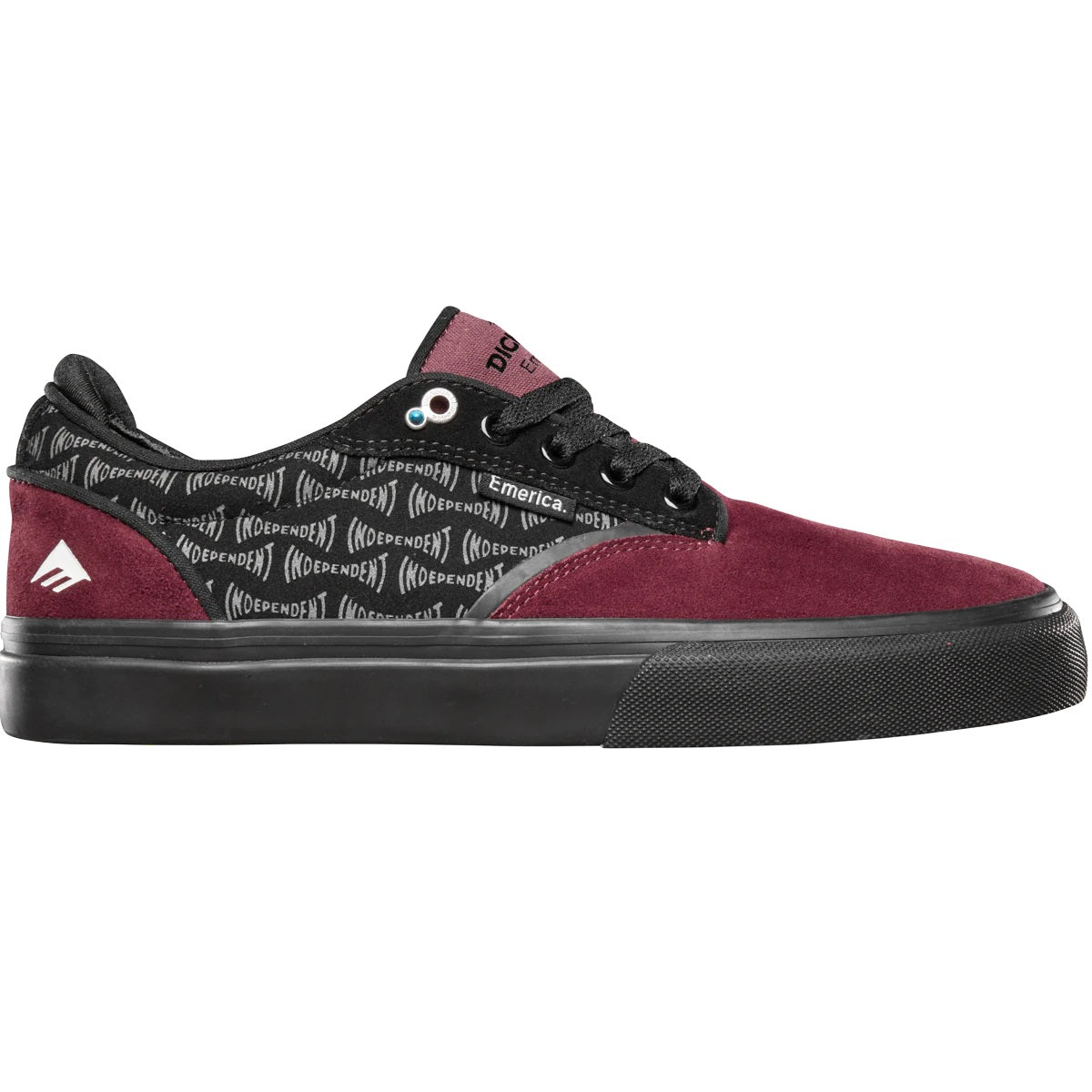 Emerica Shoes Dickson X Independent - Red/Black - Bow Shock Marketplace