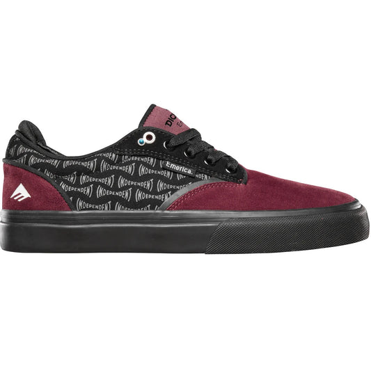 Emerica Shoes Dickson X Independent - Red/Black - Bow Shock Marketplace