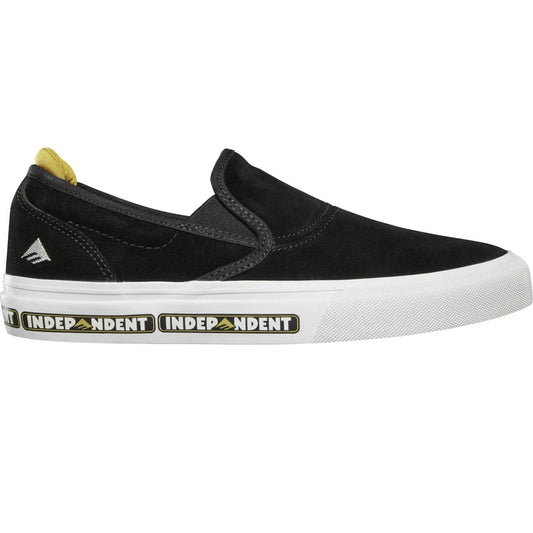 Emerica Shoes Wino G6 Slip-On X Independent - Black - Bow Shock Marketplace