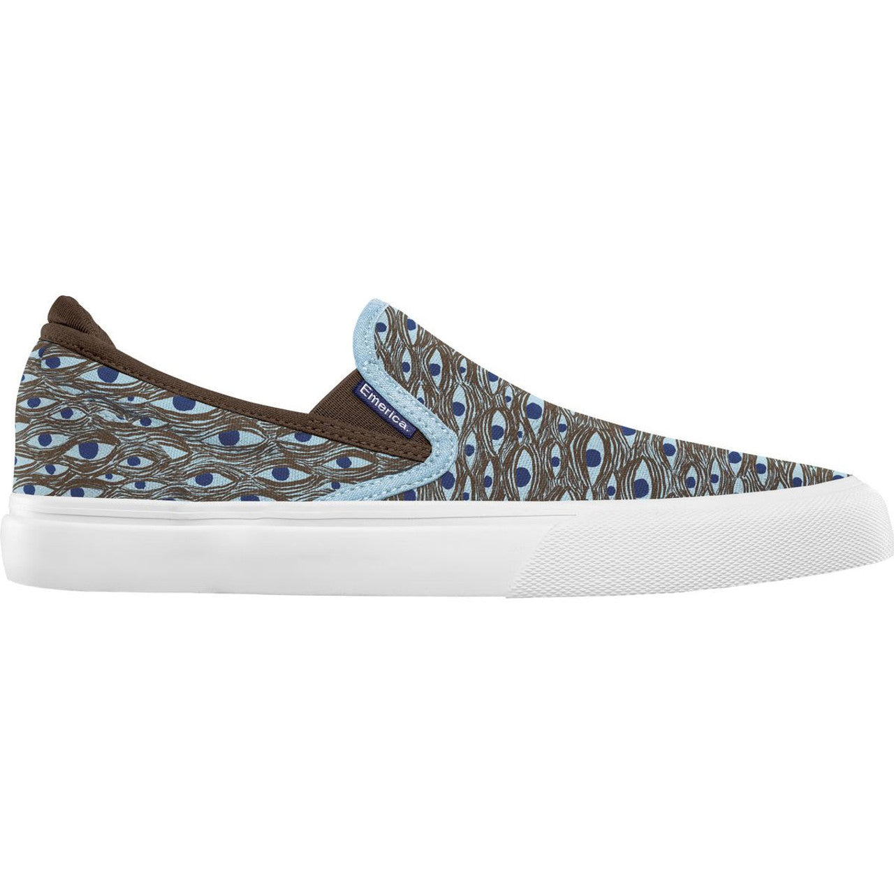 Emerica Shoes Wino G6 Slip-On X Templeton Skate Shop Day - Brown/Blue - Bow Shock Marketplace