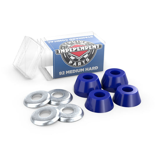 INDEPENDENT CONICAL CUSHIONS MEDIUM HARD 92A BLUE SKATEBOARD BUSHINGS - Bow Shock Marketplace