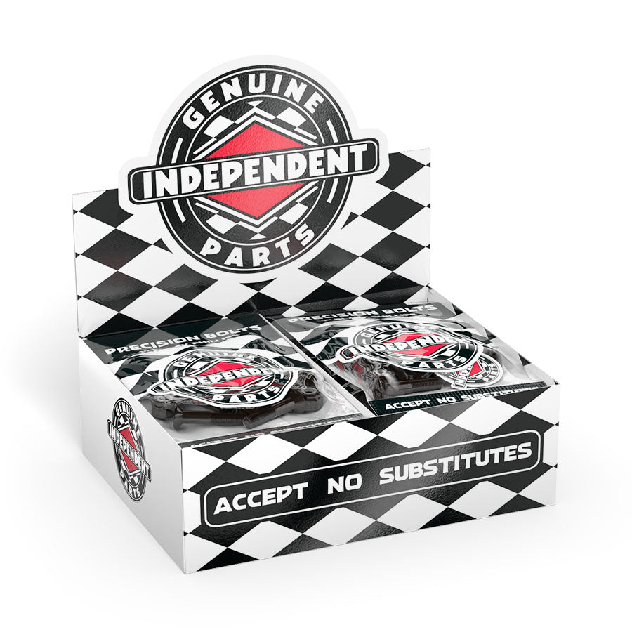 Independent Truck Co. Genuine Parts 1" Allen Black Skateboard Mounting Hardware - Bow Shock Marketplace