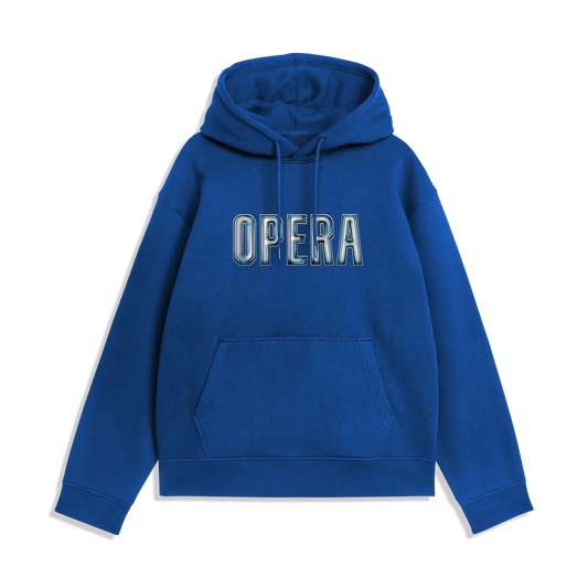 Opera 3D Royal Blue Hooded Sweatshirt