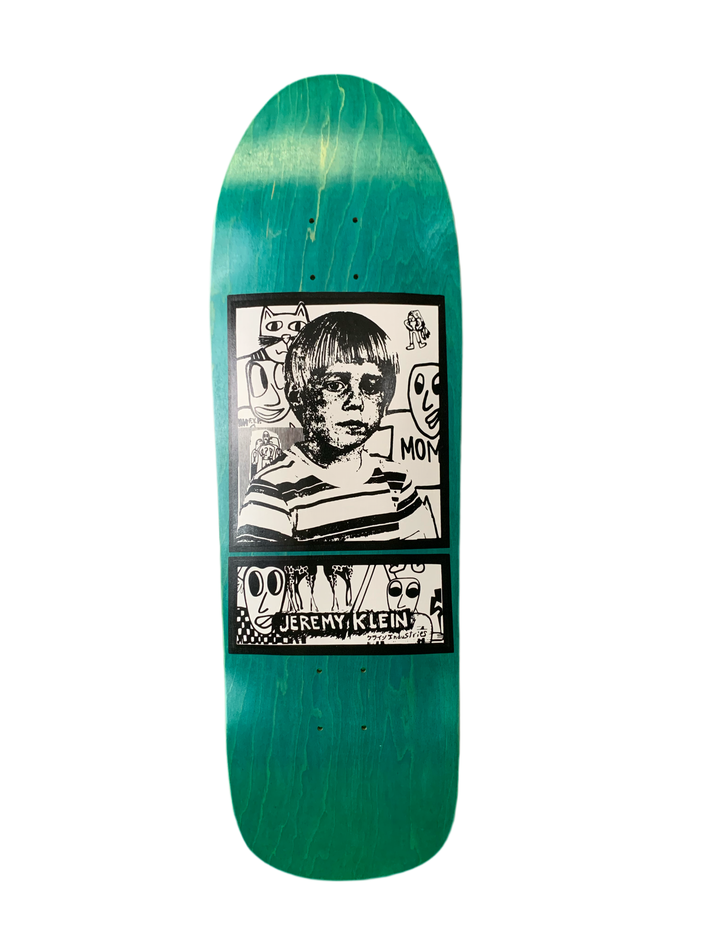 JK Industries Jeremy Klein Portrait 9.75" Shaped Classic Skateboard Deck