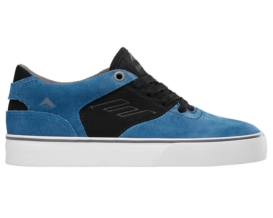 Emerica Shoes The Reynolds Low Vulc Youth - Blue/Black/White - Bow Shock Marketplace