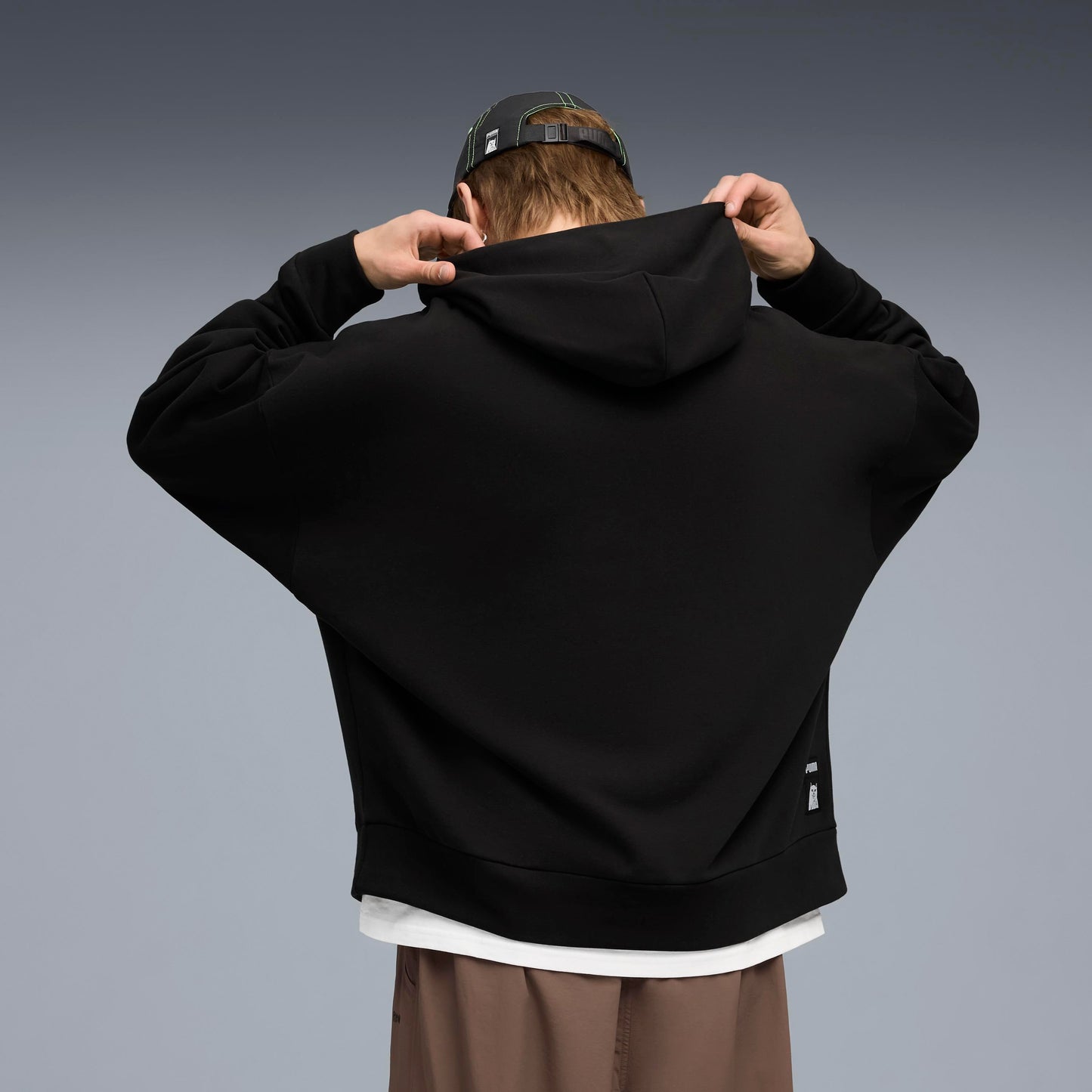 PUMA X RIPNDIP Boxy Graphic Hoodie (Puma Black)
