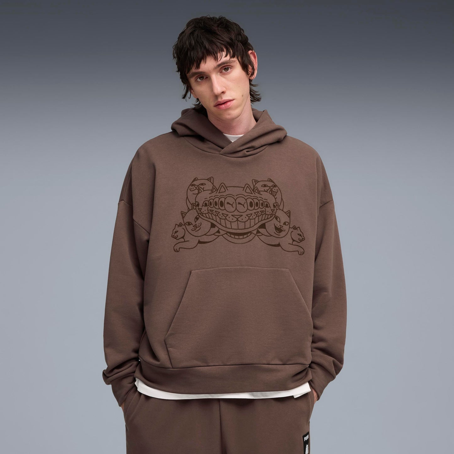 PUMA X RIPNDIP Boxy Graphic Hoodie (Flat Bronze)