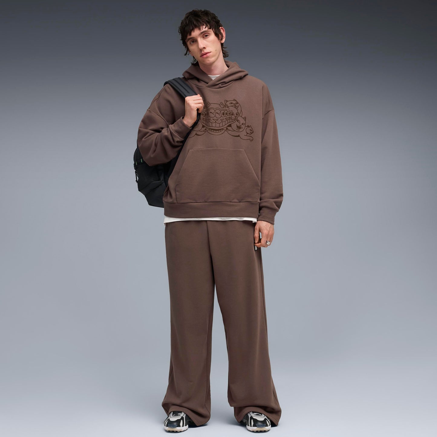 PUMA X RIPNDIP Boxy Graphic Hoodie (Flat Bronze)