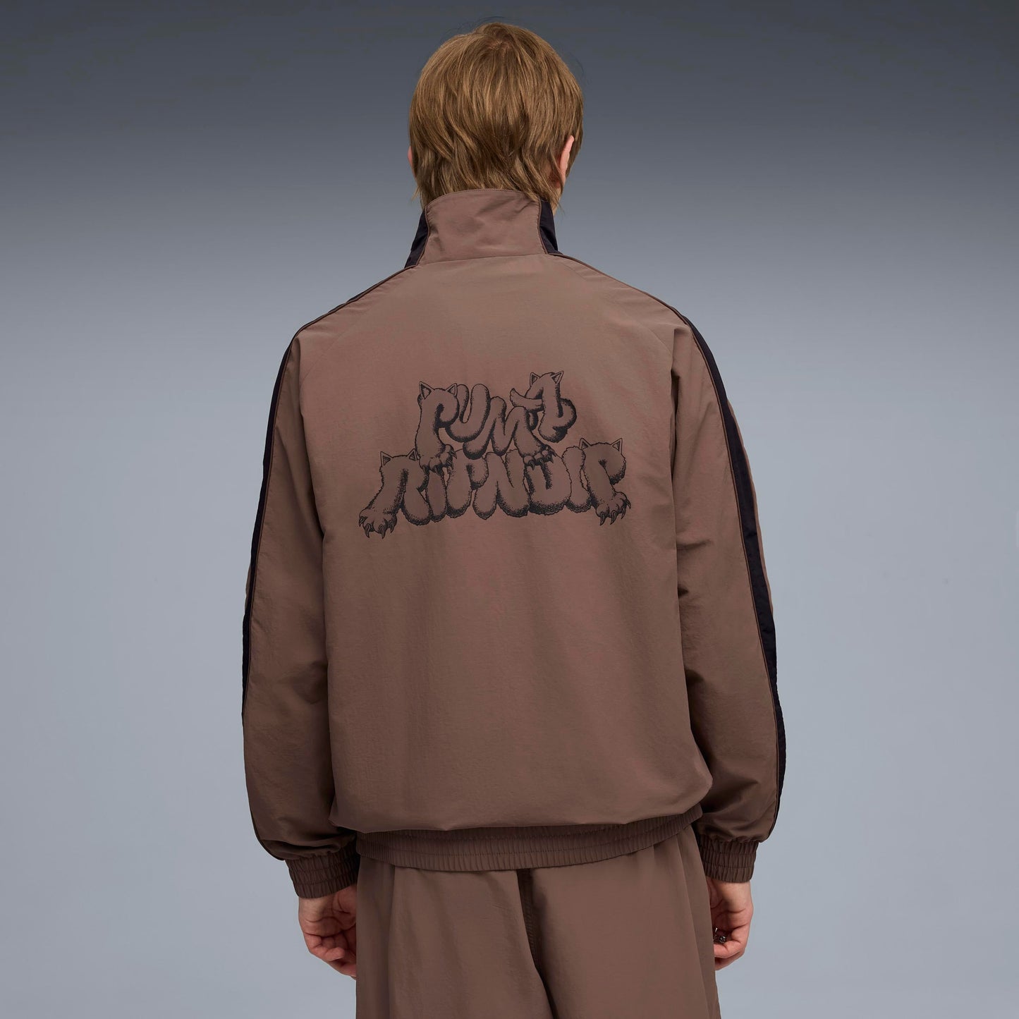 PUMA X RIPNDIP T7 Oversized Track Jacket (Flat Bronze)