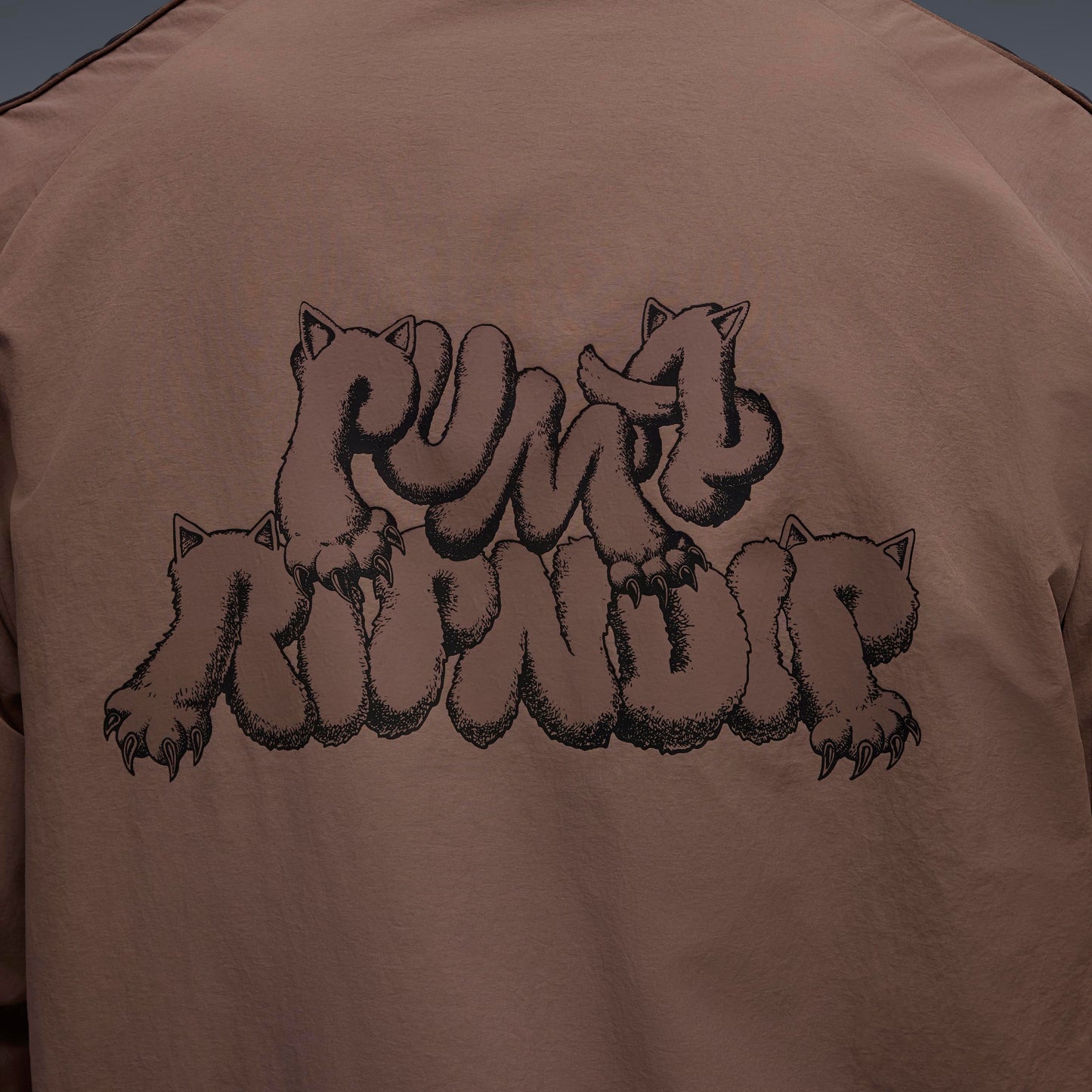 PUMA X RIPNDIP T7 Oversized Track Jacket (Flat Bronze)