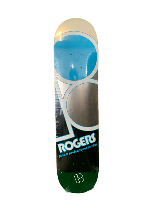 Plan B 2008 Jereme Rogers Pro Model Logo 7.5" Classic Skateboard Deck