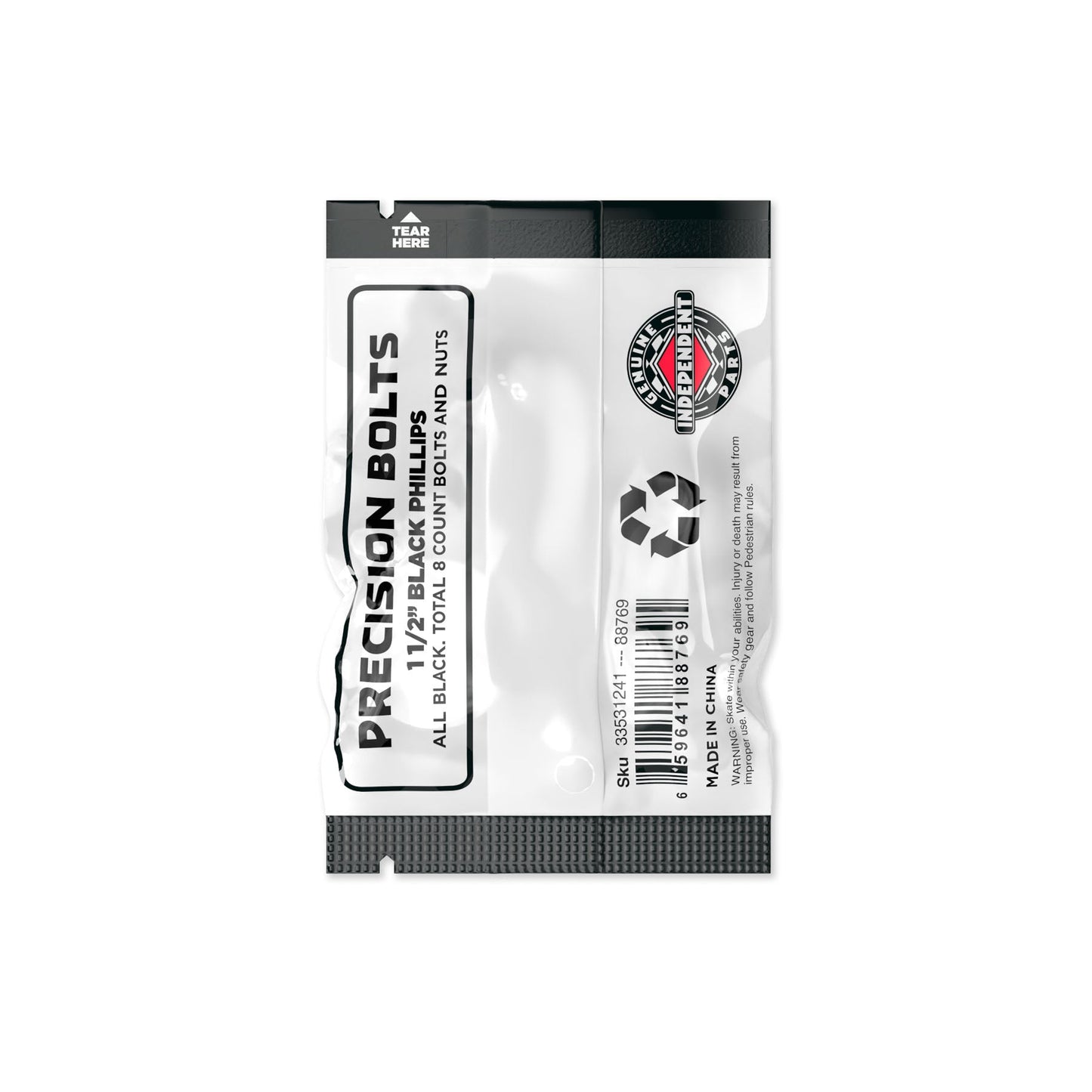 Independent Truck Co. Genuine Parts 1.5" Black Skateboard Mounting Hardware - Bow Shock Marketplace