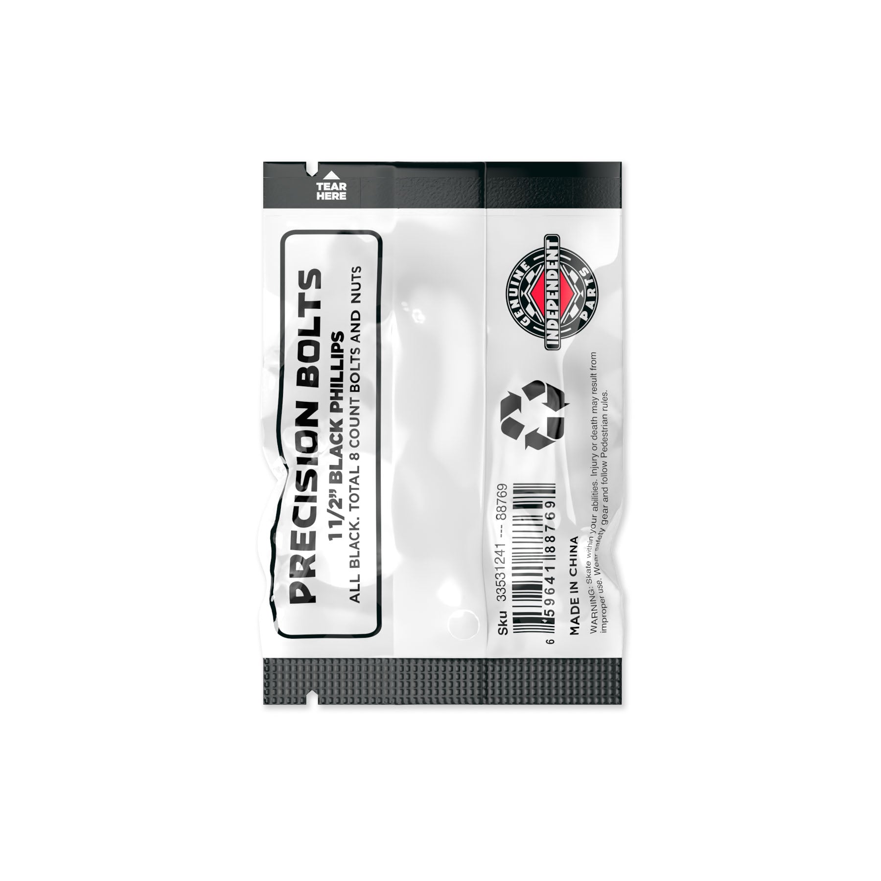 Independent Truck Co. Genuine Parts 1.5" Black Skateboard Mounting Hardware - Bow Shock Marketplace