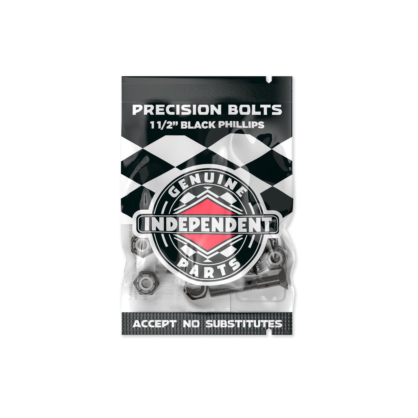 Independent Truck Co. Genuine Parts 1.5" Black Skateboard Mounting Hardware - Bow Shock Marketplace