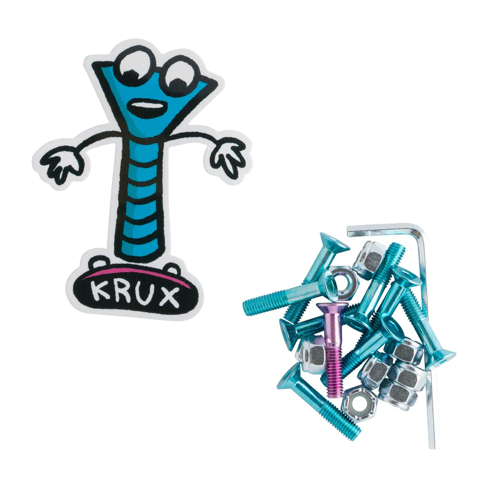 Krux Krome Hardware 1″ Allen - Blue/Pink - Bow Shock Marketplace