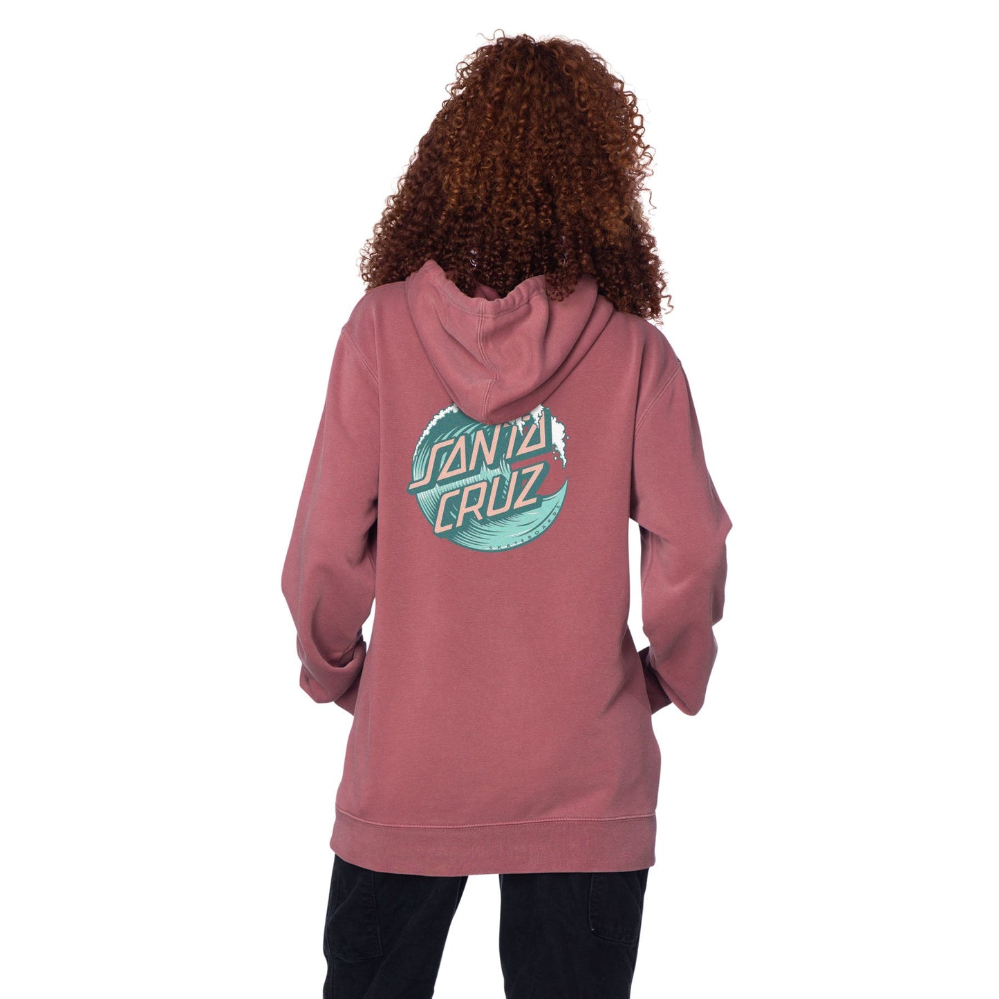 Santa Cruz Wave Dot P/O Womens Hooded Sweatshirt - Bow Shock Marketplace