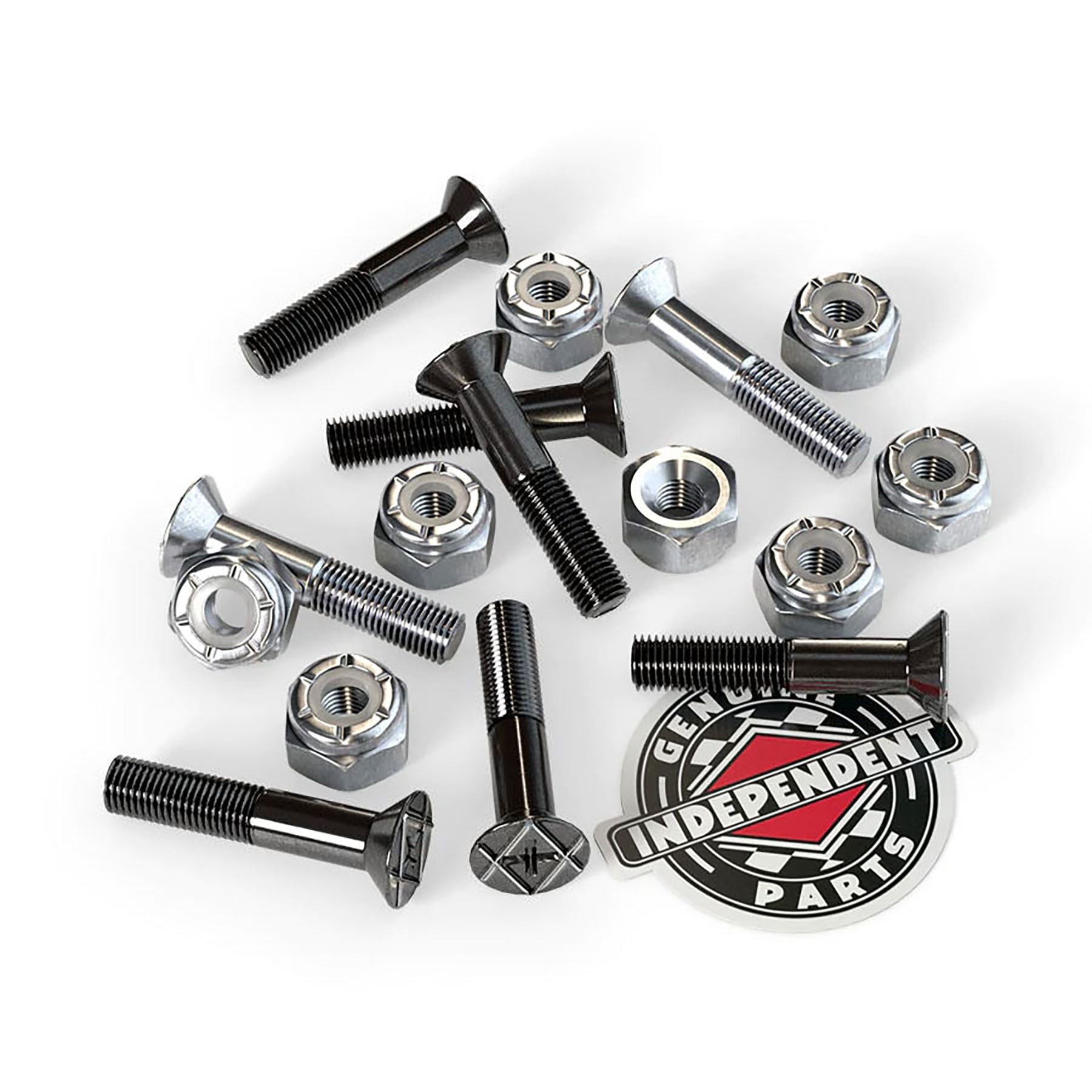 Independent Truck Co. Genuine Parts 7/8 Black/Silver Phillips Skateboard Mounting Hardware - Bow Shock Marketplace