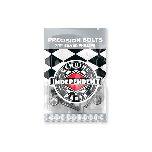 Independent Truck Co. Genuine Parts 7/8 Black/Silver Phillips Skateboard Mounting Hardware - Bow Shock Marketplace