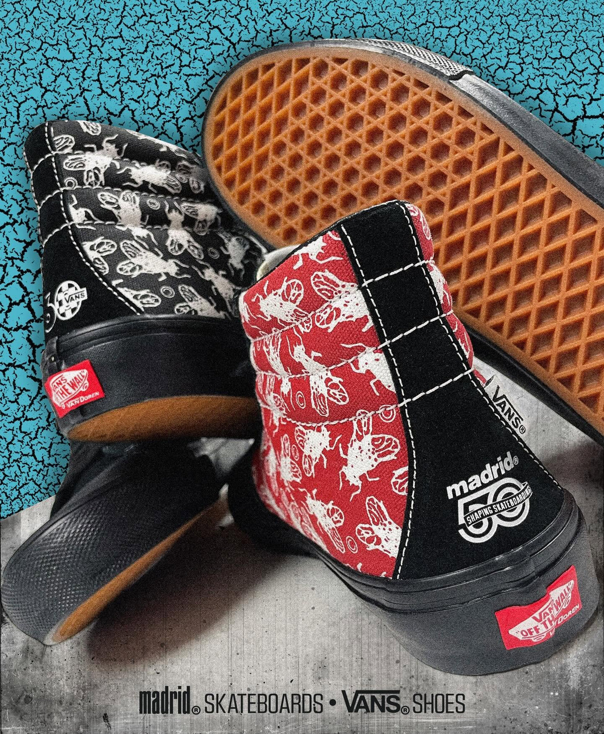 Vans x Madrid Flys LTD 60/50 Anniversary Skateboard Shoes