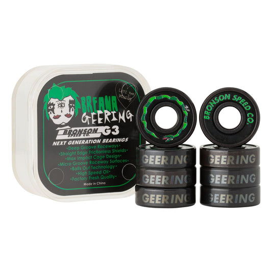 Bronson Speed Co. Breana Geering Pro G3 Skateboard Bearings (set of 8)