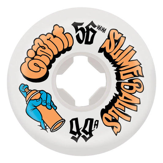 Slime Balls Mike Giant Spray Balls White 56mm 99a Wheels