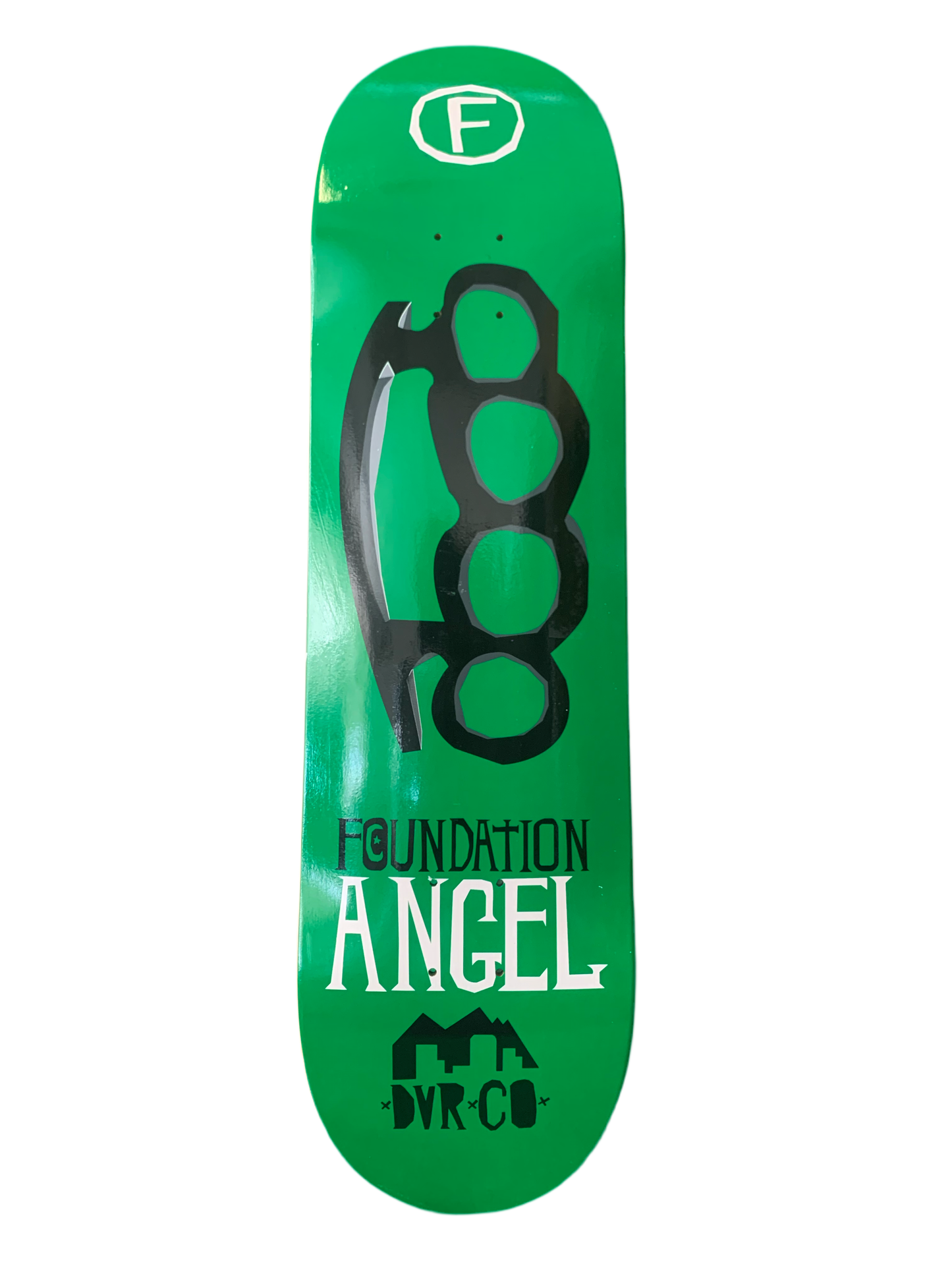 Foundation Angel Ramirez Brass Knuckles Green 8.25" Classic Skateboard Deck