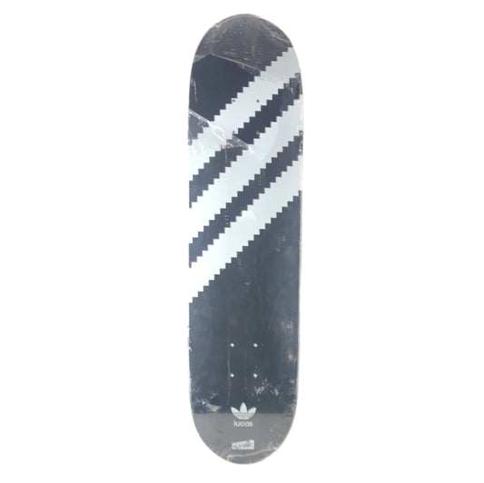 Cliche Lucas Puig Adidas 3 Stripe Board Black/White Size 8.0 Skateboard Deck