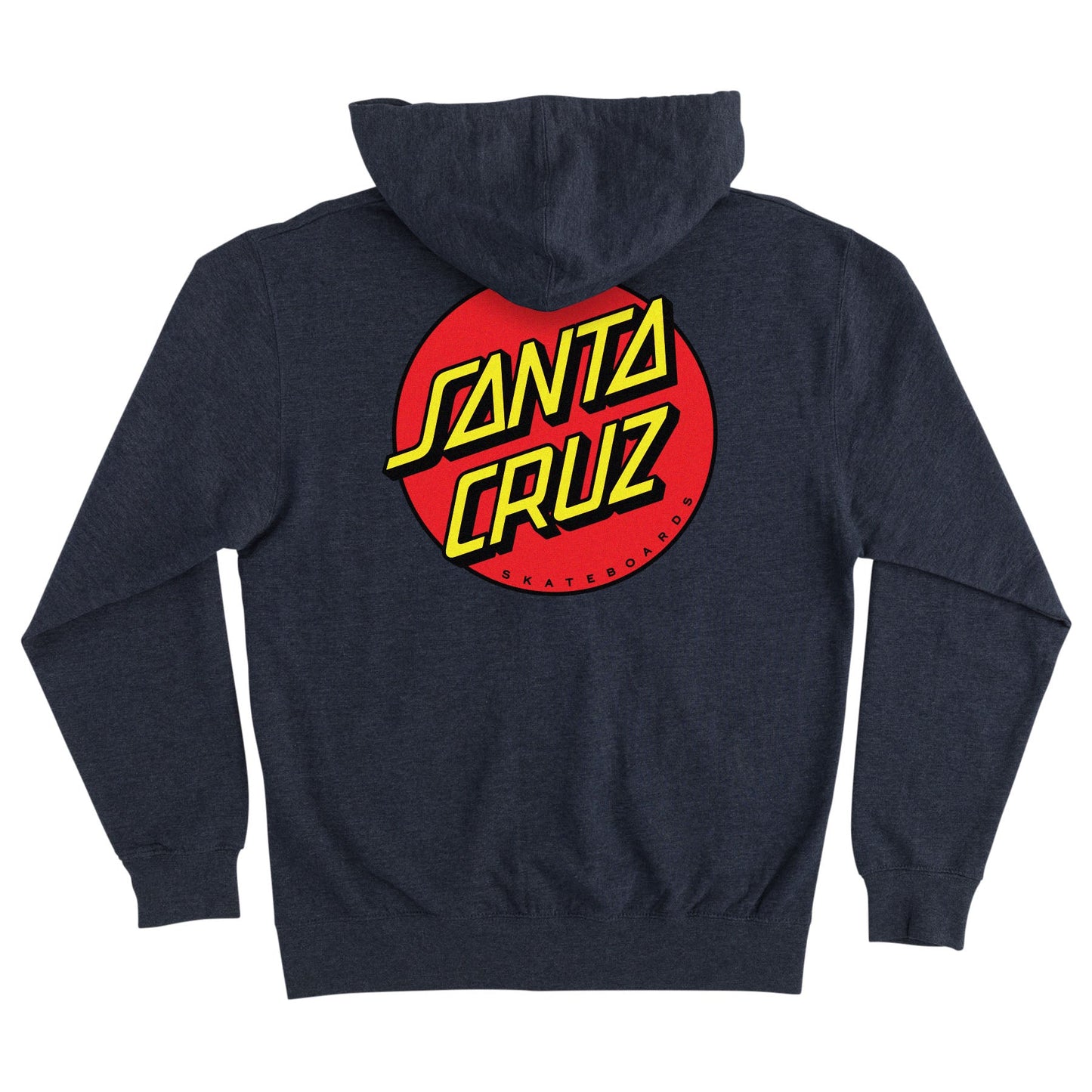 Santa Cruz Classic Dot Zip Up Heavyweight Hooded Sweatshirt - Bow Shock Marketplace