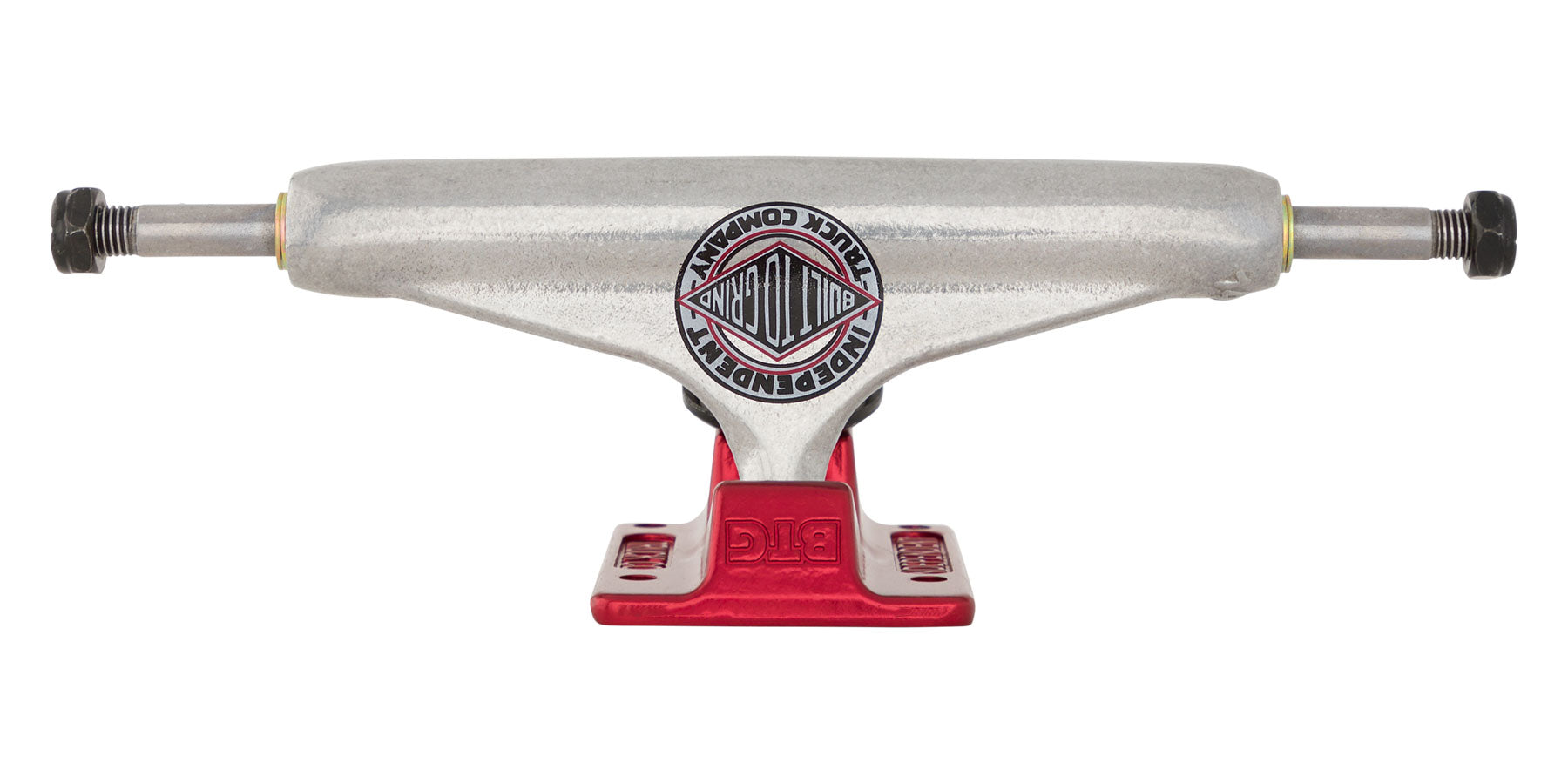 Independent Forged Hollow BTG Summit Silver Ano Red Skateboard Trucks - Bow Shock Marketplace