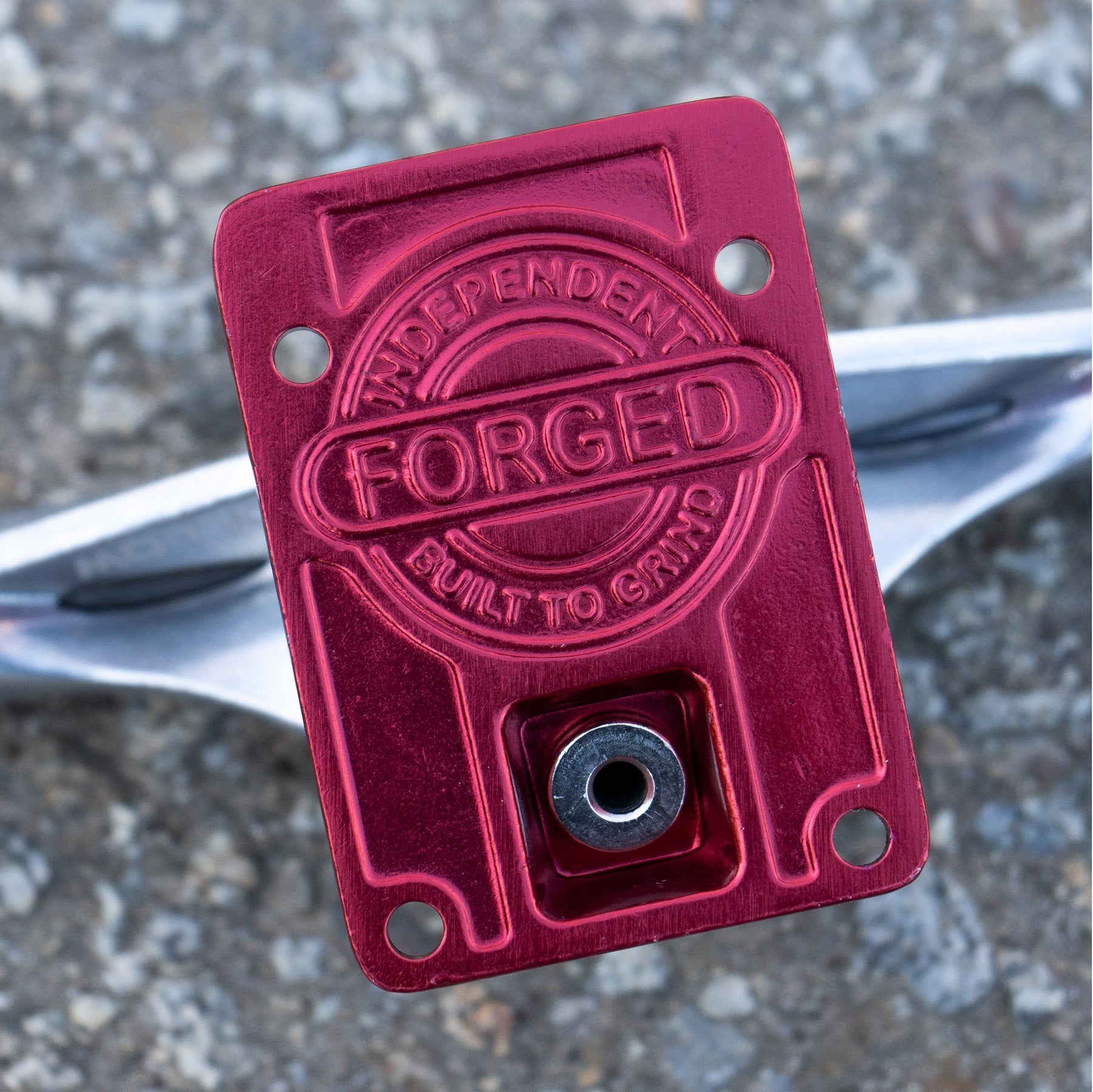 Independent Forged Hollow BTG Summit Silver Ano Red Skateboard Trucks - Bow Shock Marketplace