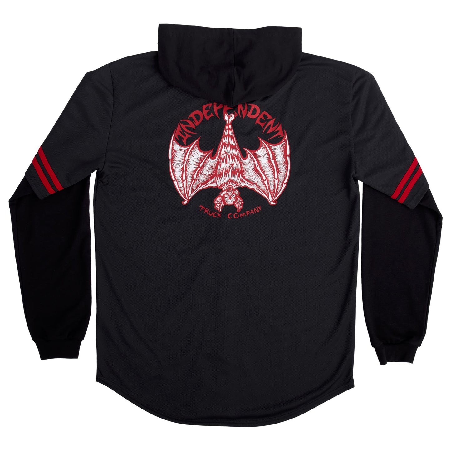 Independent Night Prowlers L/S Hooded Baseball Jersey Top Jacket - Bow Shock Marketplace