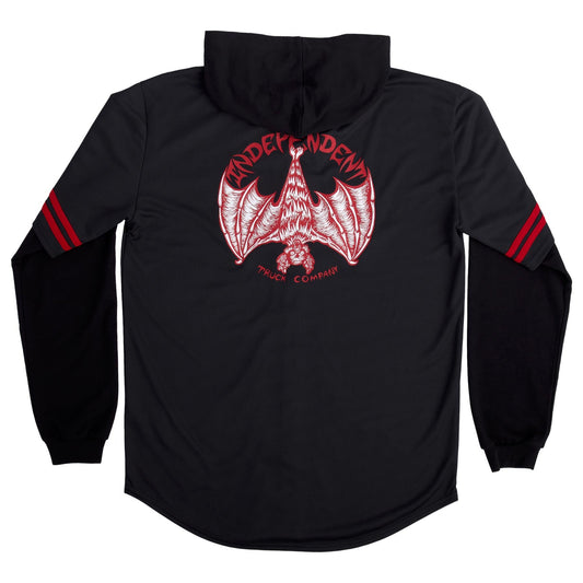 Independent Night Prowlers L/S Hooded Baseball Jersey Top Jacket - Bow Shock Marketplace
