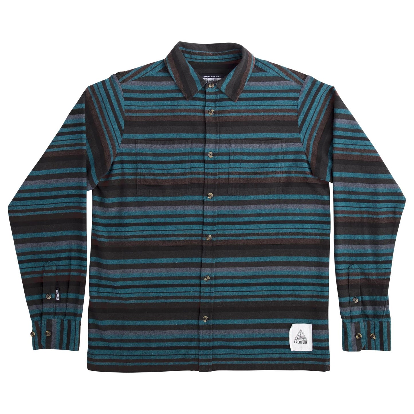 Creature Take Warning L/S Flannel - Bow Shock Marketplace