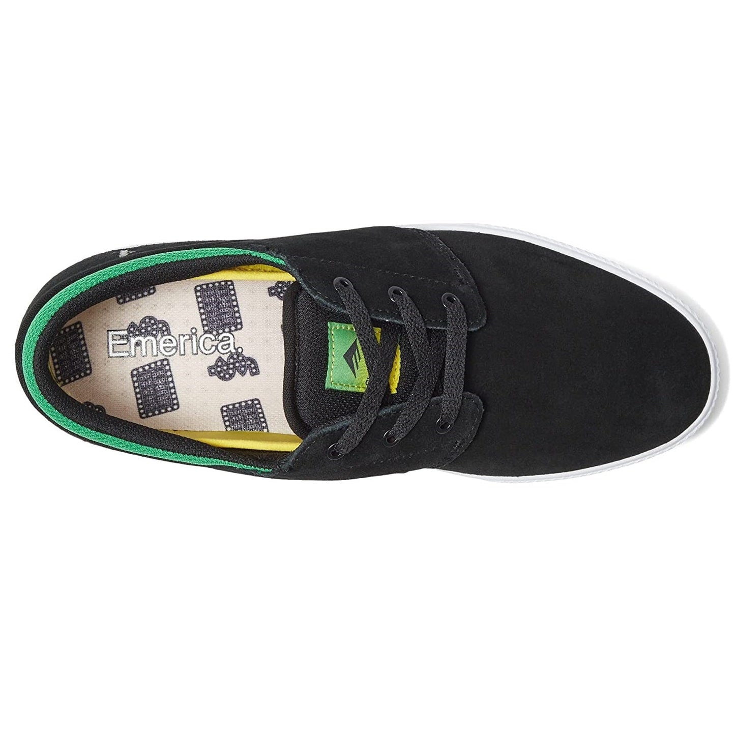 Emerica Shoes Figgy G6 X Shake Junt - Black - Bow Shock Marketplace