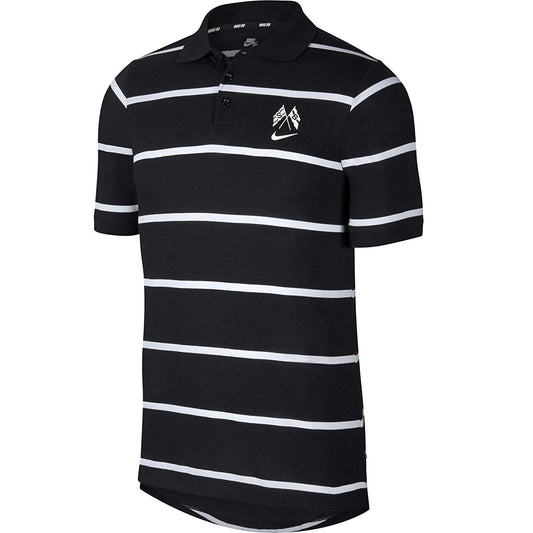 Nike SB Dri-Fit Jersey Polo Shirt - Black/Summit White