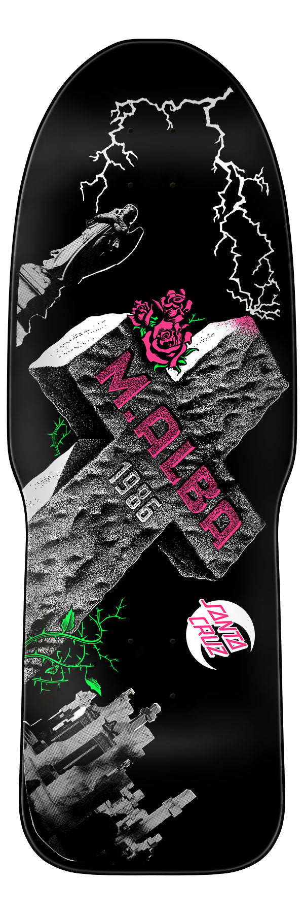 Santa Cruz Malba Tombstone 50th Anniversary Skateboard Deck - Bow Shock Marketplace