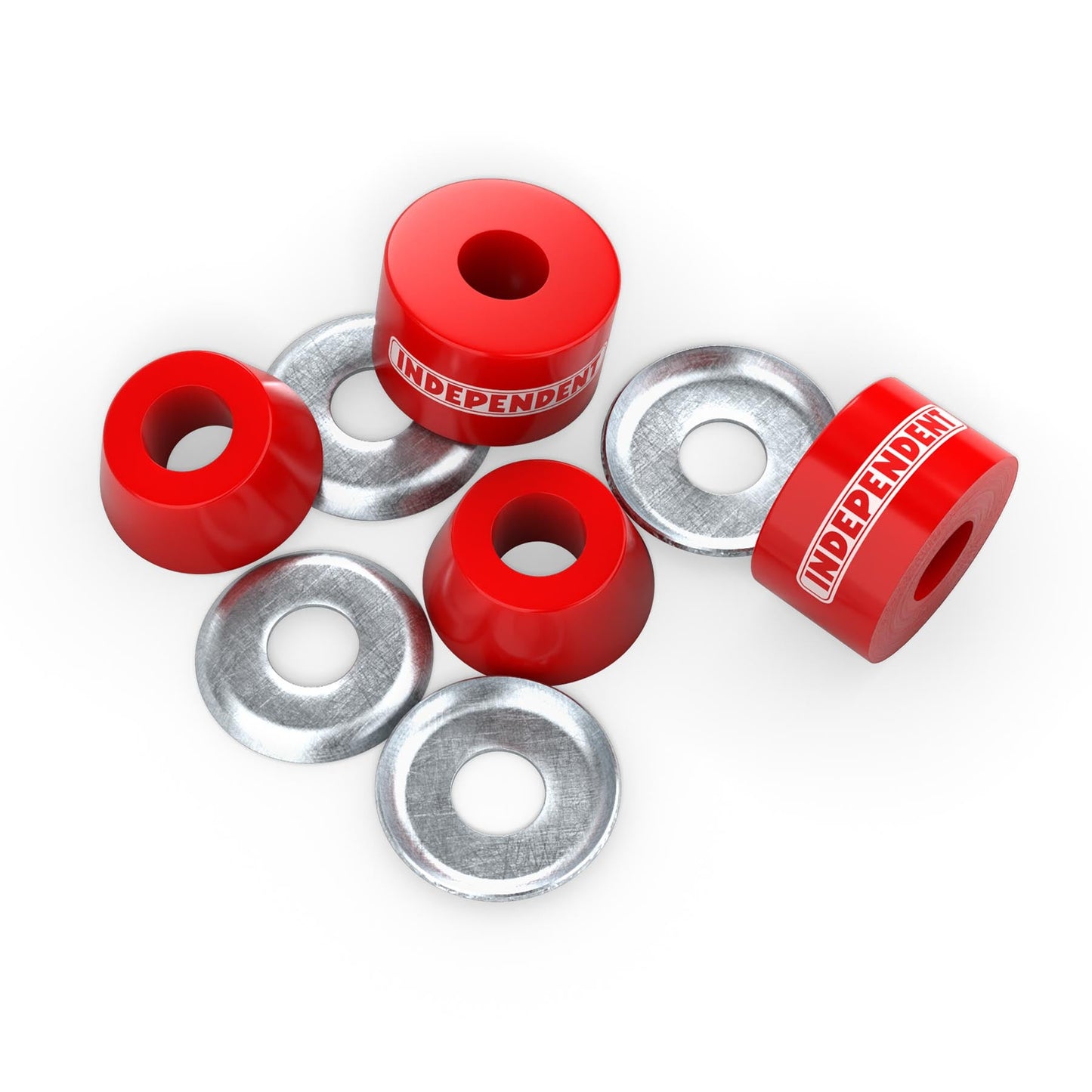 INDEPENDENT ORIGINAL CUSHIONS SOFT 90A RED SKATEBOARD TRUCK BUSHINGS - Bow Shock Marketplace