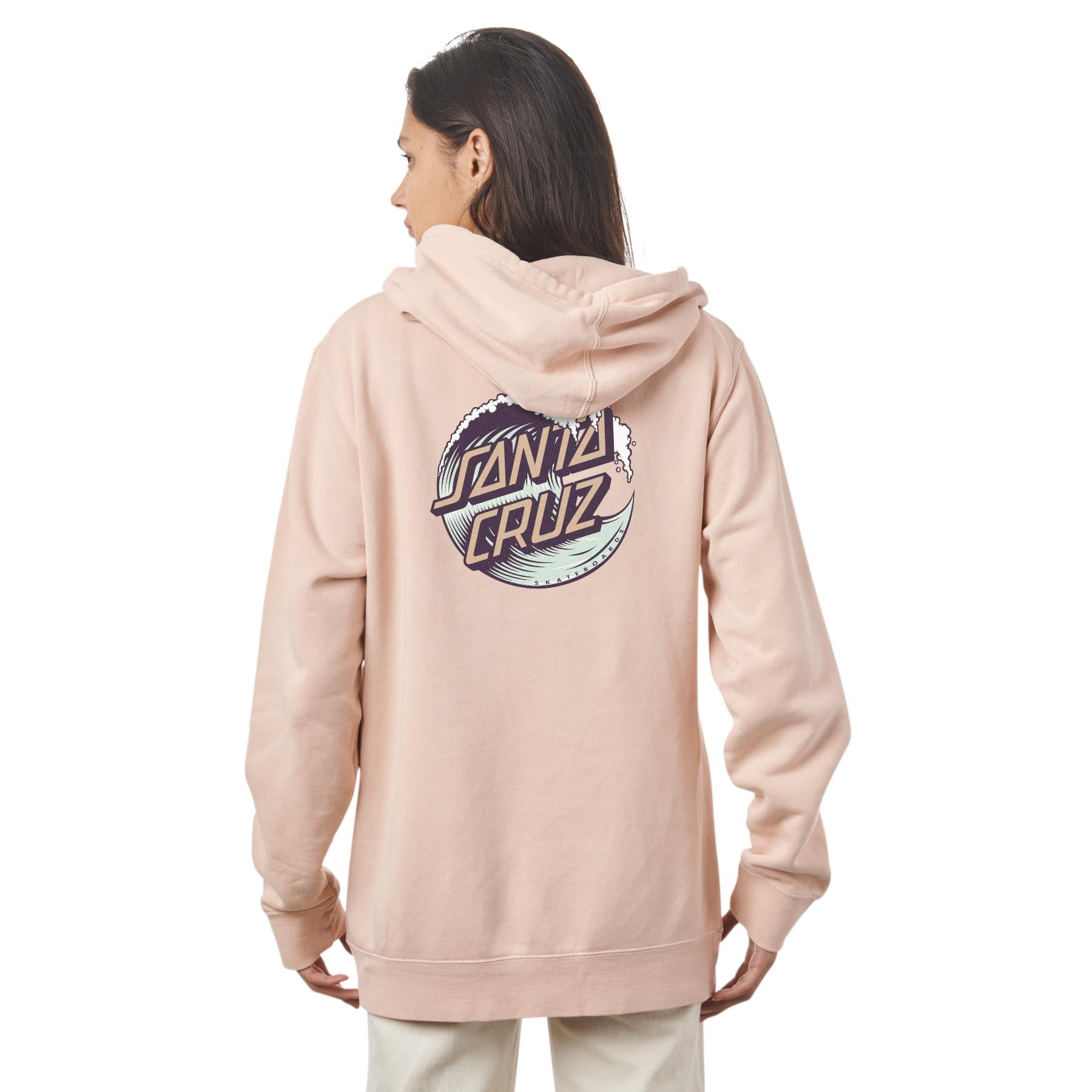 Santa Cruz Wave Dot P/O Womens Hooded Sweatshirt - Bow Shock Marketplace