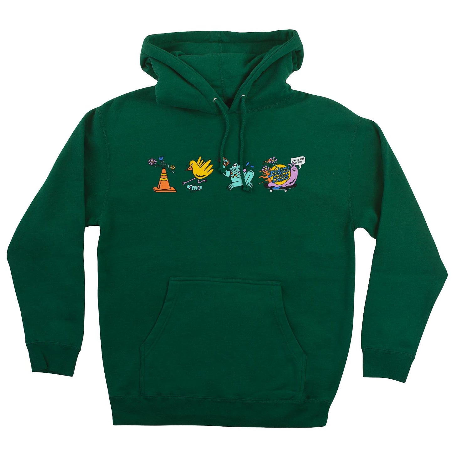 Santa Cruz x Skate Like A Girl Pullover Hooded Sweatshirt - Bow Shock Marketplace