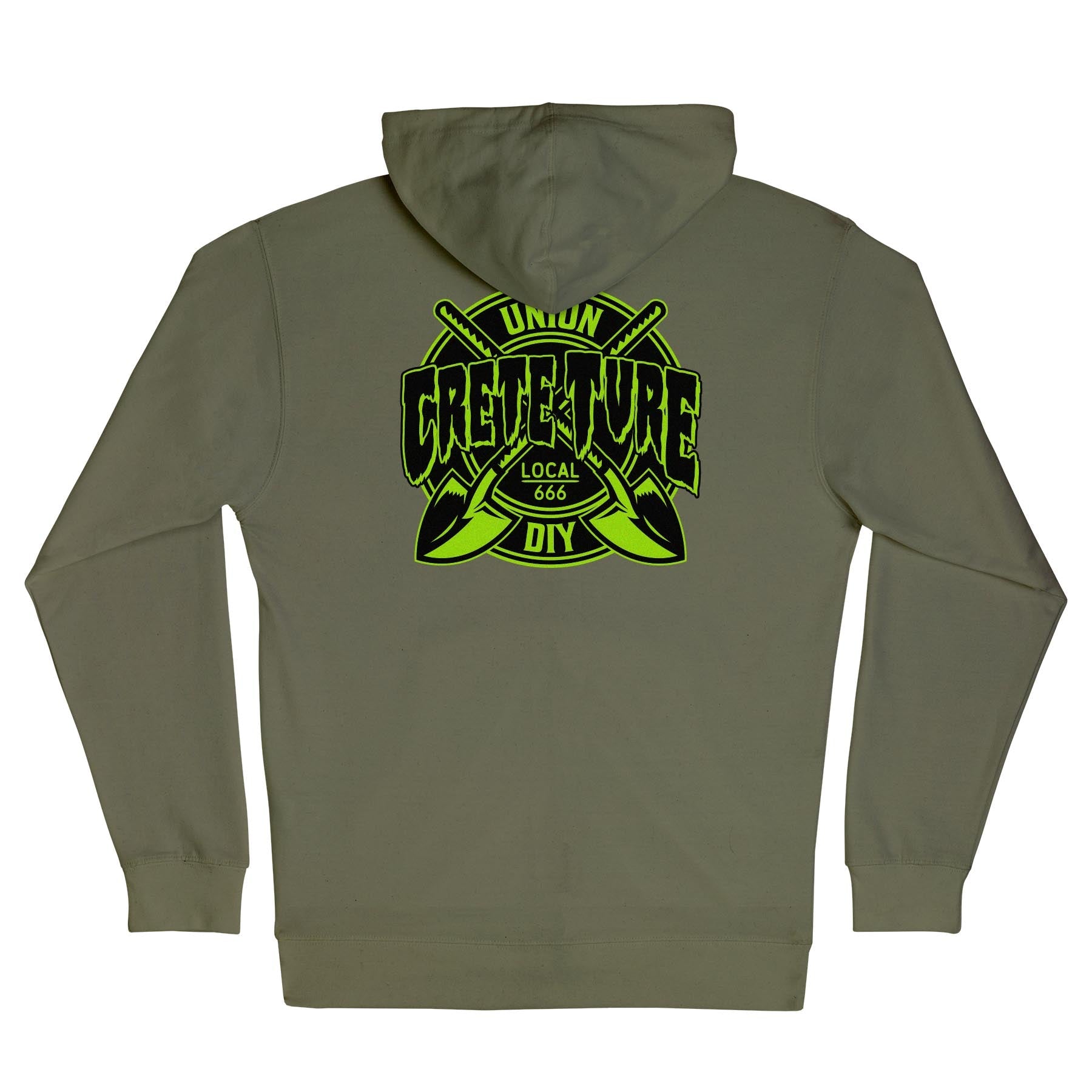 Creature Crete-Ture DIY Zip Heavyweight Hooded Sweatshirt - Bow Shock Marketplace
