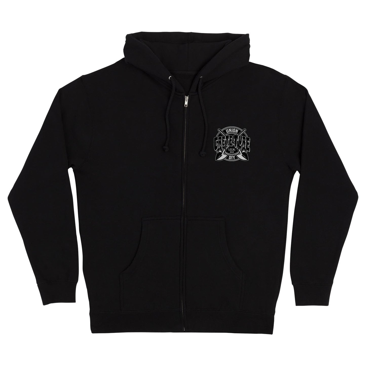Creature Crete-Ture DIY Zip Heavyweight Hooded Sweatshirt - Bow Shock Marketplace